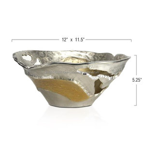 Cuenco antiguo dorado de aluminio al por mayor de lujo, cuencos de Metal de mesa de alta calidad para hoteles y restaurantes para cocinas - Product Image 5