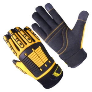 ถุงมือทำงานทนทานต่อแรงกระแทก TPR คุณภาพสูง ถุงมือป้องกันไฟไหม้เสริมความแข็งแรงด้วยหนังสังเคราะห์ Amara - Product Image 3