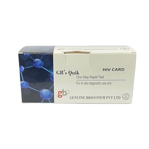 대량 구매 가능 고정밀 프리미엄 품질 혈액 검사 장비 <span class=keywords><strong>HIV</strong></span> 1/2 AB 신속 카드 검사 키트 진단용 - Product Image 1