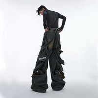 DiZNEW Jeans Fabricante Jeans Pierna ancha suelta Estilo coreano Pantalones vaqueros guapos para hombres Must-have