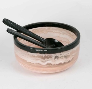 ชามเรซิ่นดีไซน์ใหม่ล่าสุดปี 2026 เป็นมิตรกับสิ่งแวดล้อม สำหรับใส่อาหาร แคมป์ปิ้ง สลัด ขนาดใหญ่ ลายหินอ่อน สไตล์หรูหรา - Product Image 2