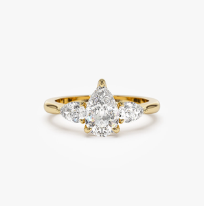14K Gold Lab Grown Diamond Cluster Ring Sparkling Fine Jewelry Anniversary Gift - Product Image 2