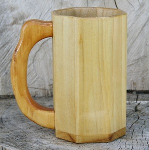 Taza de Madera de Primera Calidad, Acabado en Madera Natural, Estilo Rústico, para Café, Hogar, Cafetería, Restaurante, al Mejor Precio - Product Image 3