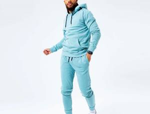 Conjuntos de chándales personalizados al por mayor, estampados, ligeros, transpirables, de invierno, con efecto desgastado, sudaderas con capucha y pantalones de chándal acampanados con lavado ácido - Product Image 3