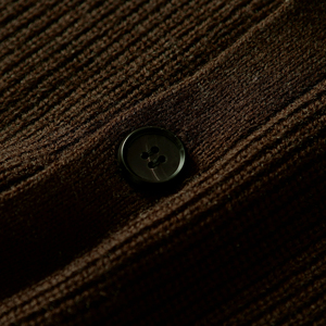 <b>Men's</b> Brown <b>Knitted</b> V-Neck <b>Waistcoat</b> With Button Closure Formal Vest For Suits Autumn Wear - Product Image 4