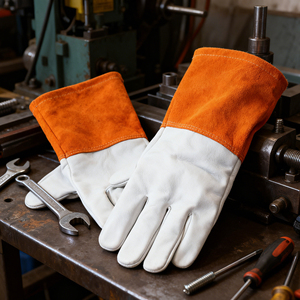 Gants de soudage en cuir souple de vachette personnalisés Precision TIG, résistants à la chaleur, protection des mains, sacs et étuis LWG-0022 - Product Image 6