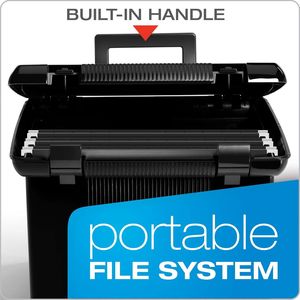 Scatola Portadocumenti Portatile con Doppio Chiusura a Scatto e Coperchio a Cerniera, Contenitore Semplice per Archiviazione Documenti e Supporti Multimediali per Casa e Ufficio - Product Image 3