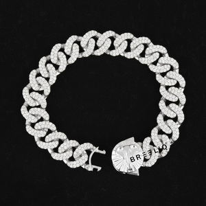 Bracelet tennis en moissanite de qualité supérieure, taille ovale verte, or blanc massif 14 carats, bijoux de luxe pour femme, idéal comme cadeau - Product Image 5