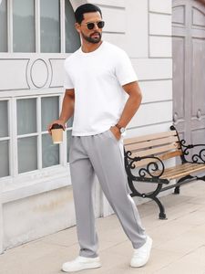 Pantalon en coton pour homme de qualité supérieure Coupe droite Décontracté Léger Doux Respirant Écologique Durable Chino Design personnalisé Séchage rapide - Product Image 5