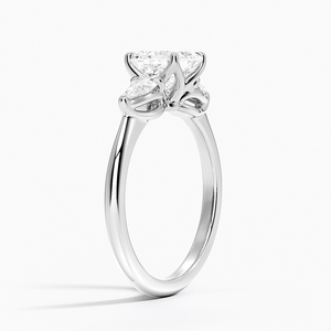 Anillo BOJ 077 con Corte Asscher, Plata 925, Halo de Diamantes, Anillo Solitario con Piedra de 2ct, Color D, VVS1, Moissanita, Certificado GRA, Precio Bajo - Product Image 3