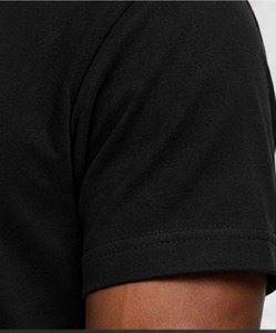<b>Men's</b> Black Cotton T-Shirt Short Sleeve O-Neck Regular Fit Casual Wear - Product Image 3