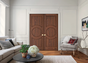 Puertas de Dormitorio Insonorizadas e Impermeables, de MDF, sin Pintura, para Apartamento, Hotel, Villa, Escuela - Diseño Moderno - Product Image 6