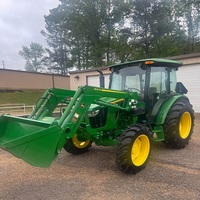 Traktor John Deere 5075E 65HP 4WD dengan Penggerak Roda, Mesin, Gearbox, Pompa, dan Komponen Inti - Peralatan Pertanian
