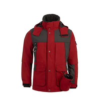 Veste softshell imperméable et coupe-vent pour homme, à capuche, avec fermeture éclair, coupe classique, pour usage extérieur, color block