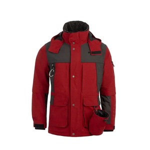 Veste softshell imperméable et coupe-vent pour homme, à capuche, avec fermeture éclair, coupe classique, pour usage extérieur, color block - Product Image 1