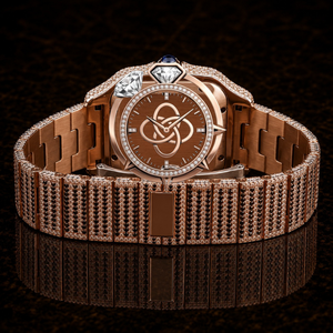 Reloj de Lujo con Esfera Redonda de Moissanita para Hombre, Reloj de Pulsera con Brazalete de Diamantes Completos - Product Image 4
