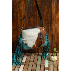 LW Women's Bohemian Cross Body <b>Bag</b> Stylish Single Strap Leather Shoulder <b>Bag</b> Tassel Chain Decoration Portable <b>Sling</b> <b>Bag</b> Girls - Product Image 5