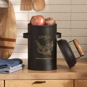 Boîte de rangement élégante en métal pour pain avec couvercle en bois naturel pour cuisine, garde-manger, boulangerie et organisation alimentaire - Product Image 4