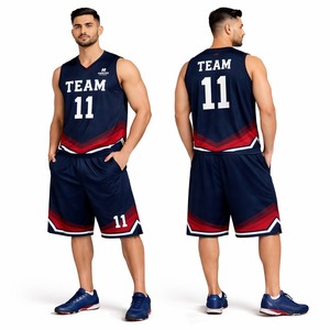 Uniforme de Baloncesto de Alta Calidad, Personalizado, 100% Poliéster, Transpirable, Absorbente de Humedad, Uniforme de Baloncesto Unisex para Ropa Deportiva - Product Image 1
