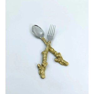Hot Selling Durable Rust Resistant Stainless Steel Mirror Polished Cutlery Set Including 2 Spoon , <b>Knife</b> & Fork Eye Catching Set - Product Image 3