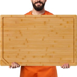 Tablas de cortar y picar de bambú sostenible, OEM, personalizadas, al por mayor |   Aqdus Saleem India - Product Image 1