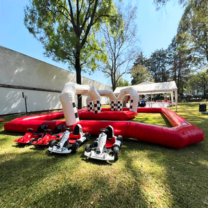 <span class=keywords><strong>Circuito</strong></span> de Carreras Inflable Personalizado, Pista de Go Karts Inflable, Pista de <span class=keywords><strong>Karting</strong></span>, Go Karts en Venta - Rojo - Product Image 5