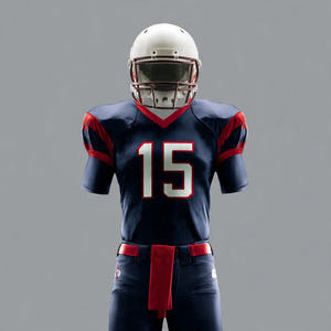 Camiseta Deportiva de Fútbol Americano con Cuello en V, Camiseta de Entrenamiento de Fútbol Americano Unisex - Product Image 4