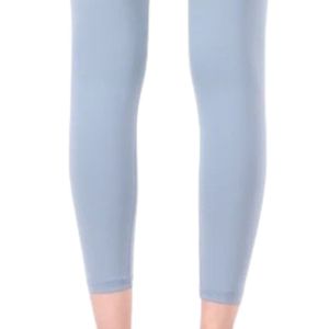 Leggings Largos de Cintura Alta Azul Claro para Mujer, Pantalones Ajustados de Corte Delgado con Cintura Ancha, Pantalones Casuales de Moda para el Día a Día - Product Image 5