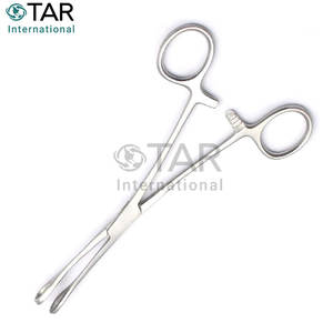 คีมหนีบฟองน้ำขนาด 5 นิ้ว แบบมีร่อง สำหรับเจาะร่างกาย ทำจากสแตนเลส ใช้สำหรับเจาะร่างกาย ศัลยกรรม แพทย์ สตูดิโอสัก - Product Image 4