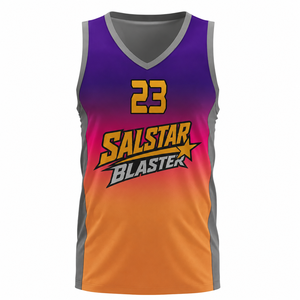 Tenue de basketball personnalisée à séchage rapide, maillot de basketball 100% polyester, ensemble uniforme de basketball imprimé numériquement, tendance du moment - Product Image 3