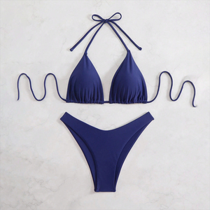 Ensemble de bikini pour femmes de qualité supérieure, imprimé floral, col en V, bikinis deux pièces, motif floral tropical, maillots de bain élégants, grande vente - Product Image 1