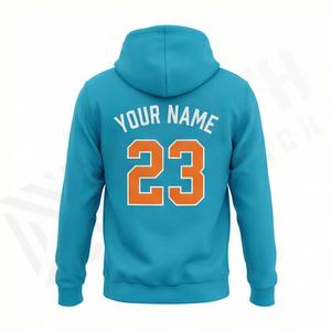 เสื้อฮู้ดผ้าฝ้ายผสมโพลีเอสเตอร์ สไตล์สตรีทแวร์ สีพื้น รับทำโลโก้ สีตามสั่ง ขายส่ง ราคาโรงงาน เสื้อกันหนาวแบบสวมหัว - Product Image 2