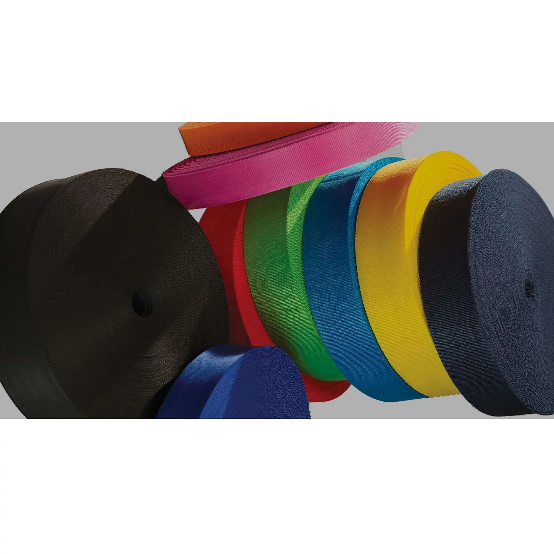 Narrow Woven Fabric OEM Woven Ribbon Cotton Twill Tape For Bag Handle Making Textile Bags Crafts Narrow Fabric for Uniform