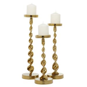 Modern Luxury iron <b>Tall</b> Twisted Candle Stand Set Home Decoration Durable Design - Product Image 1