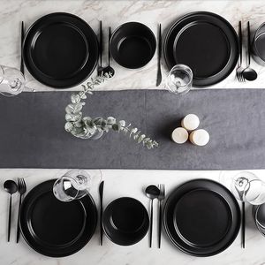 Celina Stoneware 16-Piece <b>Dinnerware</b> Set Stone Lain Collection-Plates and Bowls - Product Image 3