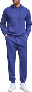 Mens Tracksuit Summer Wear Two Piece Tech Fleece Zipper Hoodie Jogger Sports Outfit Custom Logo Gym <b>Set</b> 2025 - Product Image 2