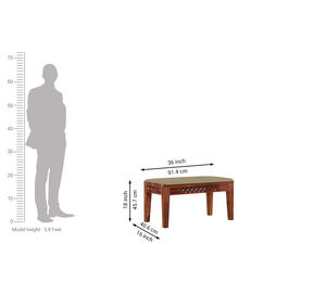 Ensemble de table à manger en bois de Sheesham de qualité supérieure, design aux détails complexes, 1 table + 2 chaises + 1 banc, meubles en bois massif - Product Image 4