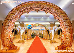 <b>Moroccan</b> Wedding Entrance With Decor Panels South Indian Wedding Entrance Decor Arches Grand Wedding Entrance With <b>Mirror</b> Frames - Product Image 5