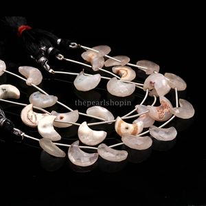 Natural Solar Quartz <b>Moon</b> Beads 15-16mm Quartz Hand Carved Crescent Gemstone Beads Wholesale Bulk <b>Crystal</b> Beads 8 Inch Strand - Product Image 3