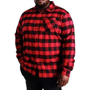 Unisex Casual <b>Flannel</b> Shirt Long Sleeve Corduroy Collar Checked Button Up Outdoor Fashion <b>Overshirt</b> - Product Image 5