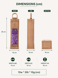 Sacs fourre-tout en jute écologiques URBAN TOTE UT-100 avec poignée Flexiloop, vente en gros, logo personnalisé imprimé, sacs à vin promotionnels réutilisables - Product Image 5