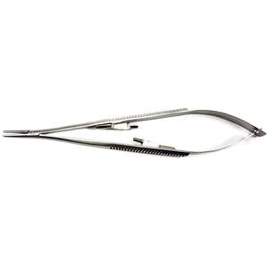 Castroviejo Needle Holder With Lock 18cm German Quality Surgical Needle Holder Forceps Straight <b>Suture</b> Instruments By Dentavex - Product Image 5
