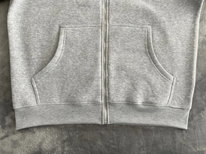 High Quality Solid Color Full <b>Zip</b> <b>Up</b> Hooded <b>Top</b> <b>Men</b> Blank Heavy Fleece Pullover Durable Blend Outerwear Bag - Product Image 6