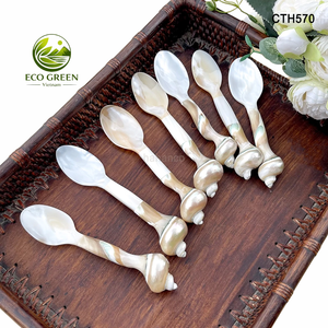 Handmade Mother of Pearl Coffee Spoon Natural <b>Shell</b> Tea Spoon Luxury Dessert Cutlery for Restaurant Hotel Wedding Gift - Product Image 6