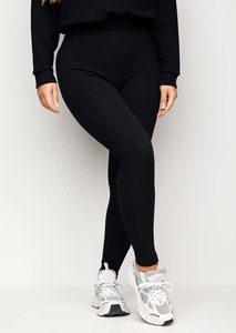 Ensemble de vêtements de sport pour femmes, leggings de jogging décontractés respirants à coupe ample, veste de yoga à manches longues, couleur unie, hiver - Product Image 2