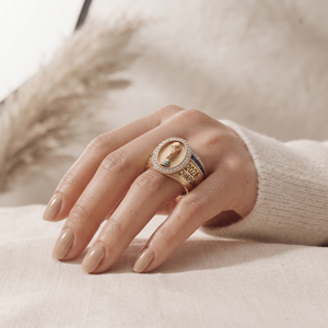 Soccer Champion Ring 2026, Moissanite 14K Gold Championship Jewelry, Football <b>Trophy</b> Inspired Ring, Sports Fan Collectible - Product Image 6