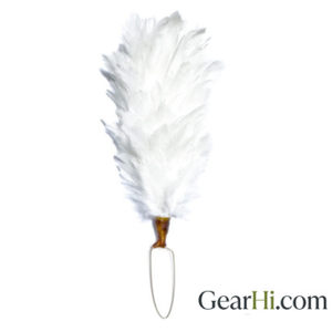 Plume militaire réglable en plumes d'autruche formelles |   Ornement décoratif pour casquette Glengarry Busby Shako en crin de cheval style vautour - Product Image 4