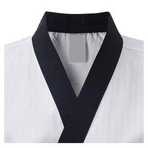 Uniforme de karaté pour hommes de haute qualité OEM avec logo personnalisé brodé, polyester/coton, tenue d'arts martiaux, prix d'usine - Product Image 5