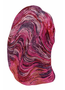 Jaipur <b>Rugs</b> TRA-15172 Hand Tufted Wool <b>Rug</b> Modern Low Pile Abstract Dark Purple/Burnished <b>Lilac</b> Irregular Stain Resistant Thin - Product Image 2