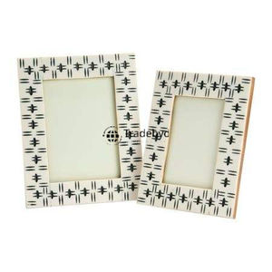 Marco de Fotos Creativo con Incrustaciones de Hueso Hecho a Mano de Primera Calidad con Acabado Brillante, Regalo Decorativo de Lujo por Tradebyd - Product Image 5